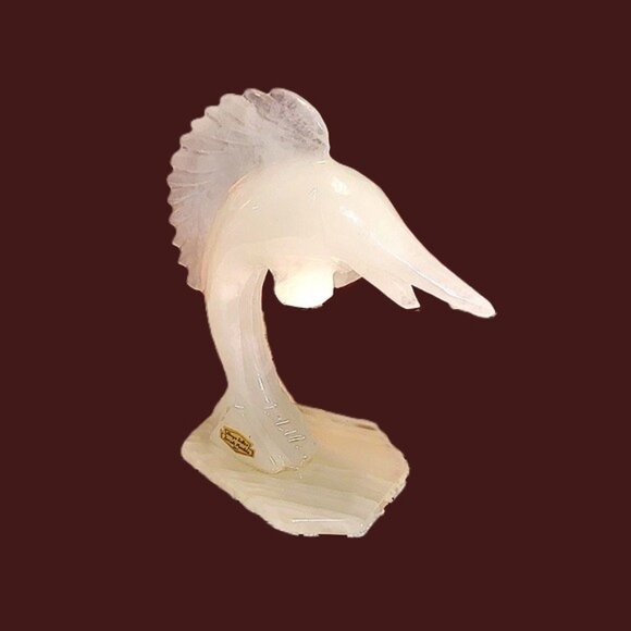 Onyx Tellez Swordfish Sculpture by Tecali Pueblo - Picture 1 of 11